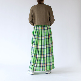 リネンプリーツマキシスカート／ONEIL OF DUBLIN（オニール・オブ