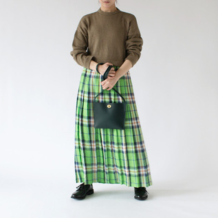 リネンプリーツマキシスカート／ONEIL OF DUBLIN（オニール