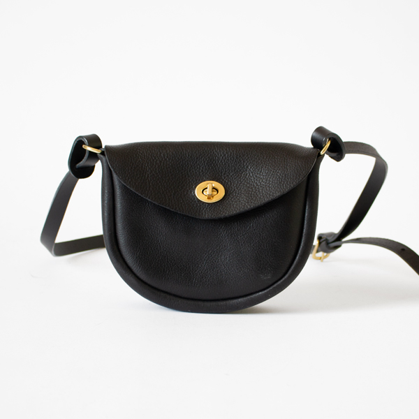 SMALL LEATHER BAG(BLACK)