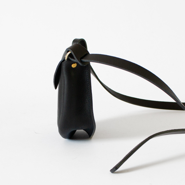 SMALL LEATHER BAG(BLACK)