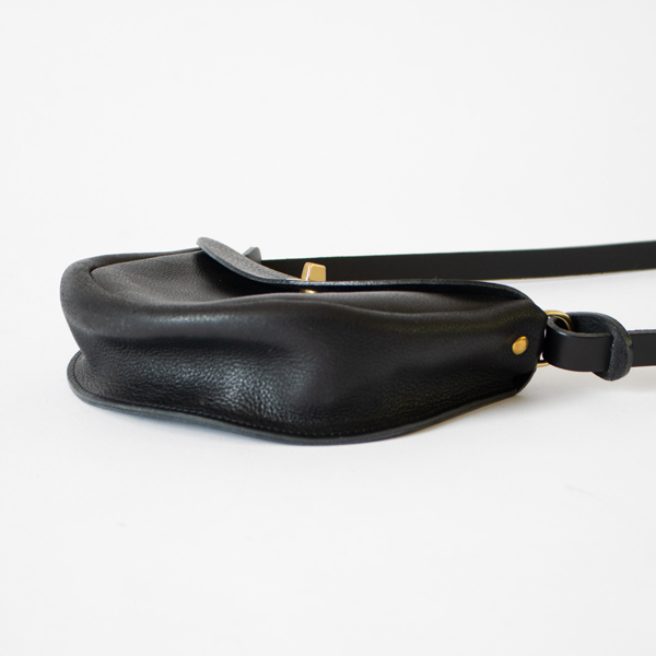 SMALL LEATHER BAG(BLACK)