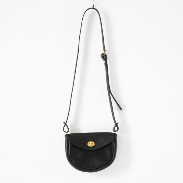SMALL LEATHER BAG(BLACK)