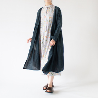 Light Linen×Botanical Dye カシュクールワンピース／Vlas Blomme