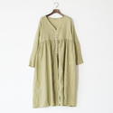 Light Linen×Botanical Dye カシュクールワンピース