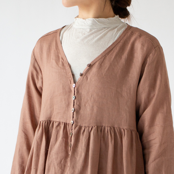 ボタンは開けても閉めても(PINK BROWN)