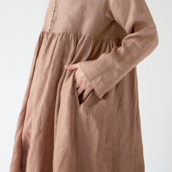 ポケット付き(PINK BROWN)