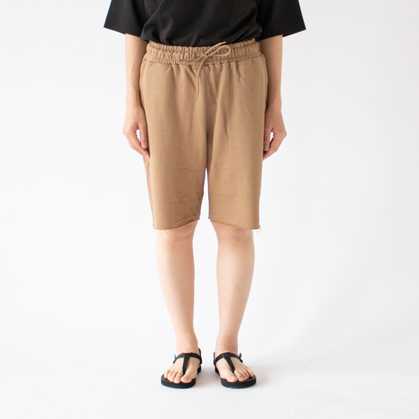 フレンチテリーショートパンツ TabaccoーM（身長163cm）