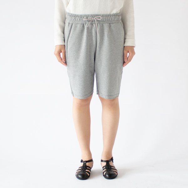 フレンチテリーショートパンツ Melange ChiaroーXS（身長163cm）