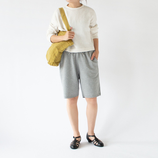 フレンチテリーショートパンツ Melange ChiaroーS(身長163cm) フレンチテリーショートパンツ Melange ChiaroーS(身長163cm)