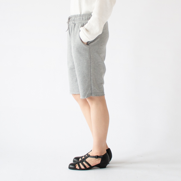 フレンチテリーショートパンツ Melange ChiaroーS（身長163cm）