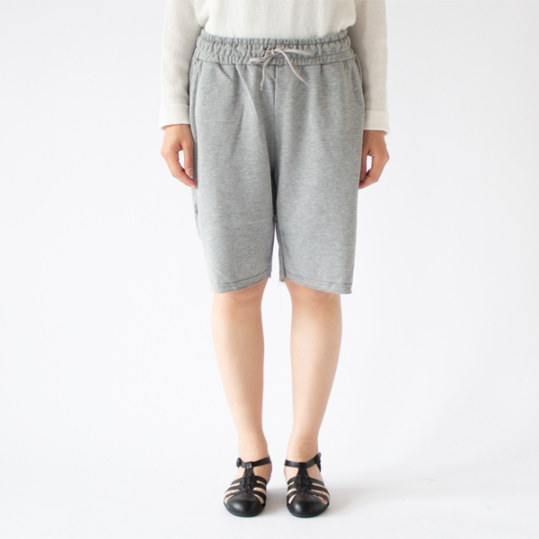 フレンチテリーショートパンツ Melange ChiaroーM（身長163cm）
