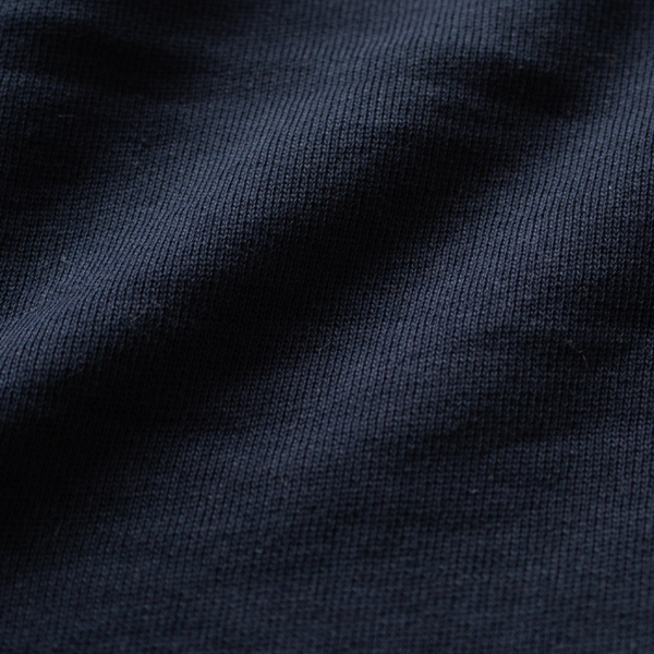 ストレッチ性のある薄手のパイル地（Navy）