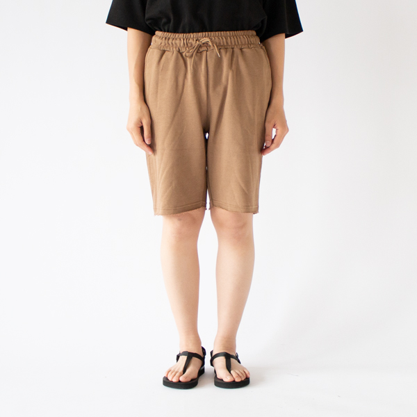 フレンチテリーショートパンツ TabaccoーS（身長163cm）