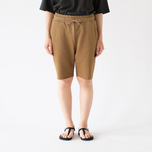 フレンチテリーショートパンツ TabaccoーXS（身長163cm）