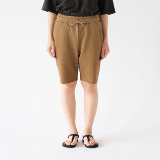 フレンチテリーショートパンツ TabaccoーXS(身長163cm) フレンチテリーショートパンツ TabaccoーXS(身長163cm)
