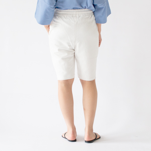 フレンチテリーショートパンツ Bianco PannaーS（身長163cm）