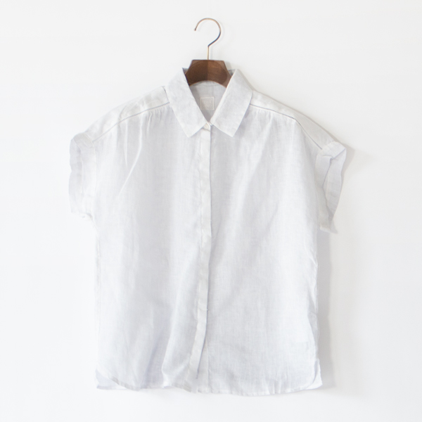 リネンフレンチスリーブシャツ(STONE)