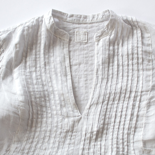 リネンタックプリーツシャツ リネンタックプリーツシャツ