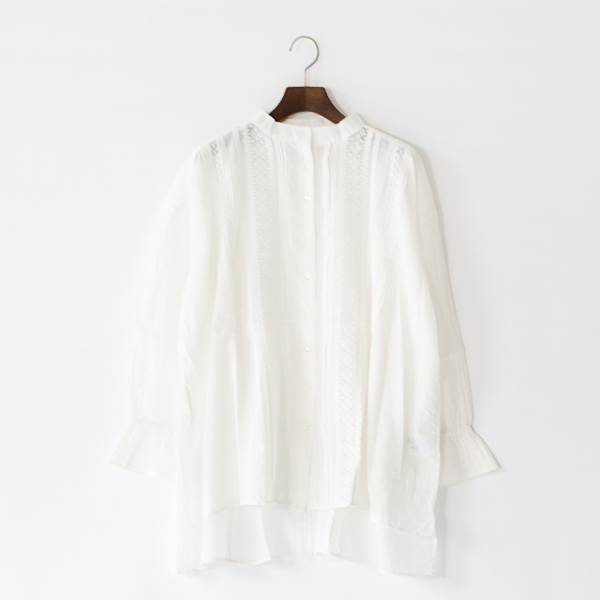 レーステープブラウス WHITE