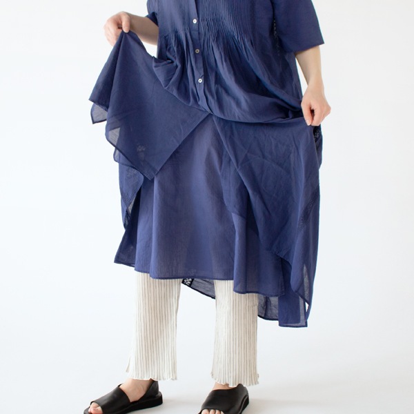 スリップとワンピースの丈感 スリップとワンピースの丈感