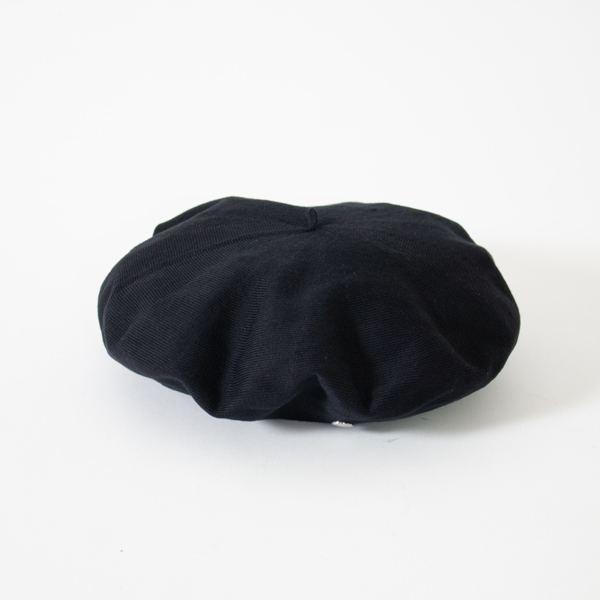 【タグ付き/未使用】LAULHERE 刺繍 ブラックsize M コットンベレー コットンベレー帽／LAULHERE(ロレール）｜愛着を持ってずっと使いたい