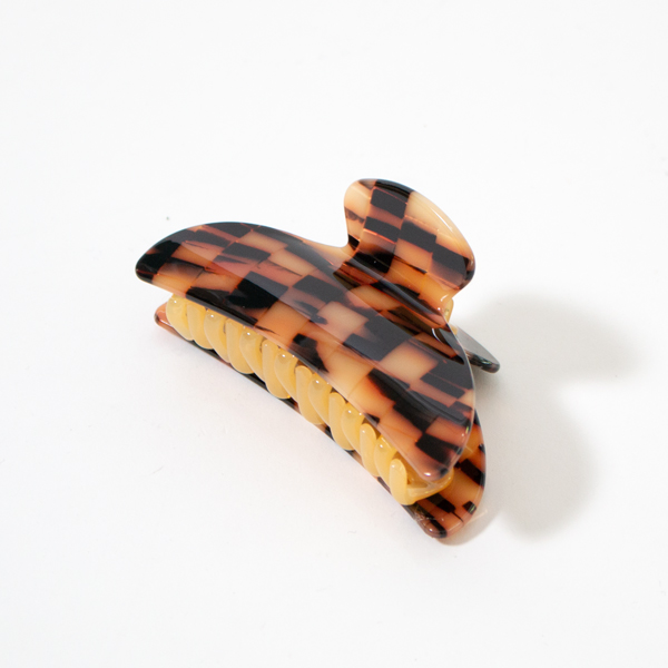 Midi Heirloom Claw（Blonde Checker）