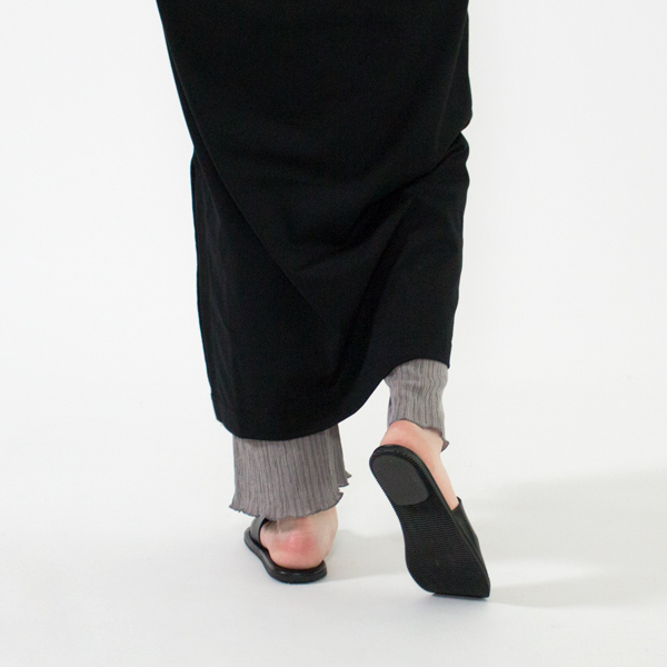 レザーサンダル W1648 NERO（BLACK）