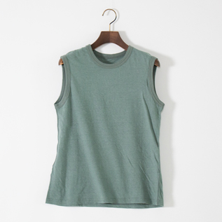 SHARE SPIRIT HOMME 総柄タンクトップ コットン ×リネン L SHARE