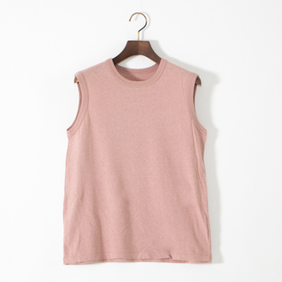綿ベルギーリネン天竺 タンクトップ