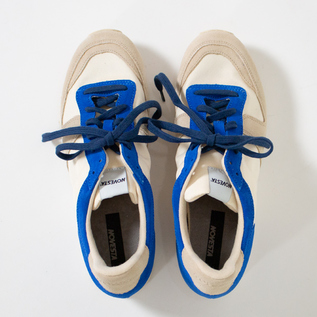 スニーカー MARATHON CLASSIC BEIGE-BLUE スニーカー MARATHON CLASSIC BEIGE-BLUE