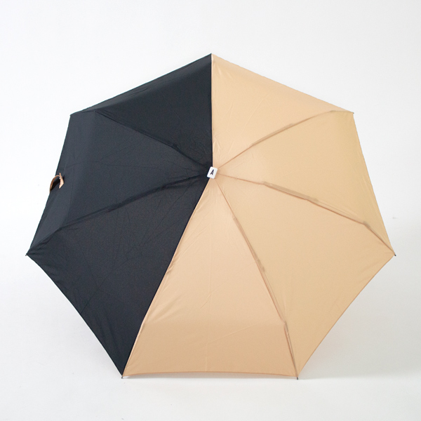 ANATOLE PARIS 折りたたみ傘 バイカラー　BEIGE BLACK