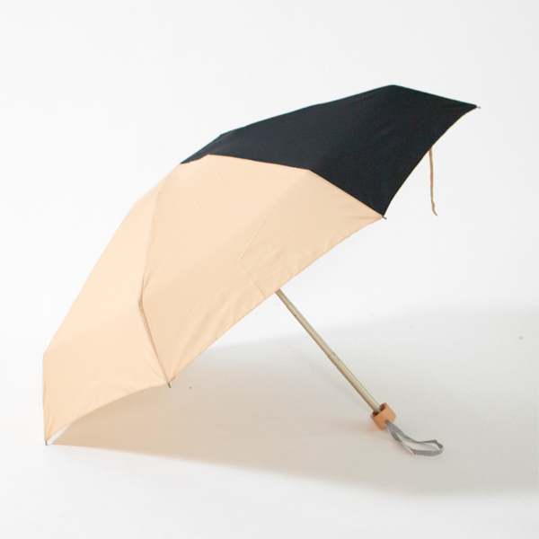 ANATOLE PARIS 折りたたみ傘 バイカラー　BEIGE BLACK