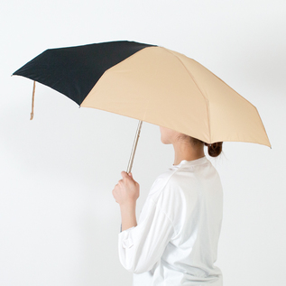 ANATOLE PARIS 折りたたみ傘 バイカラー BEIGE BLACK ANATOLE PARIS 折りたたみ傘 バイカラー BEIGE BLACK