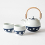 POLKA DOT EARTHENWARE TEAPOT