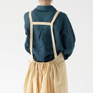 yarmo ヤーモ ビブエプロンドレス 白 yarmo ヤーモ ビブエプロンドレス 白 ビブ エプロンドレス