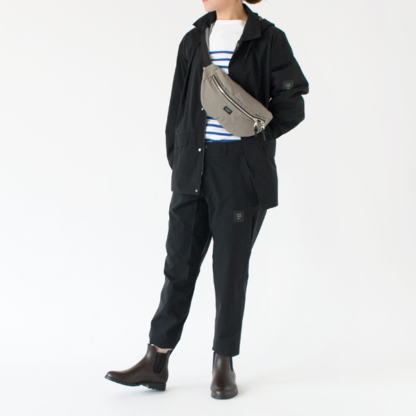 セットアップでの着こなしもおすすめ(身長162cm、BLACK-S)