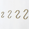 真鍮 S字フック HOOK No.2