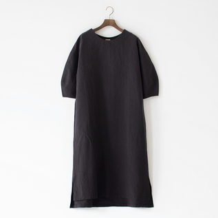 コットンペーパー ダンガリーワッシャー ワンピース(BLACK) コットンペーパー ダンガリーワッシャー ワンピース(BLACK)
