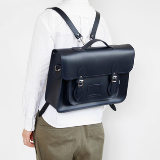 【良品】Zatchels レザー トートバッグ ネイビー(ザッチェルズ 良品】Zatchels レザー トートバッグ ネイビー(ザッチェルズ