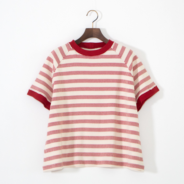 フレンチアンティークボーダー ラグランTシャツ(RED)