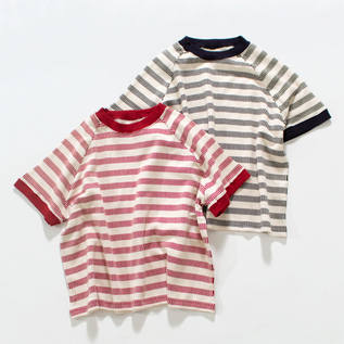 フレンチアンティークボーダー ラグランTシャツ フレンチアンティークボーダー ラグランTシャツ