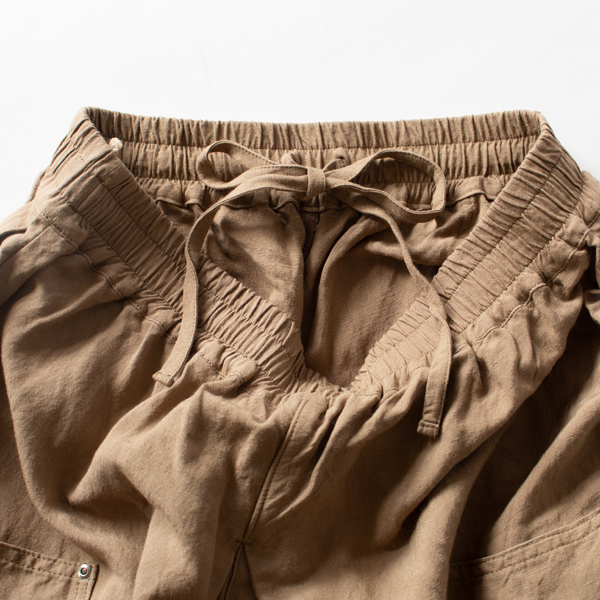 ウエストはゴム+紐仕様(OLIVE) ウエストはゴム+紐仕様(OLIVE)