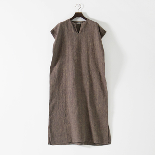 fog linen work ナイトシャツ 別注】リネンフレンチスリーブナイトシャツ／fog linen work