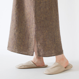 別注】リネンフレンチスリーブナイトシャツ／fog linen work（フォグ