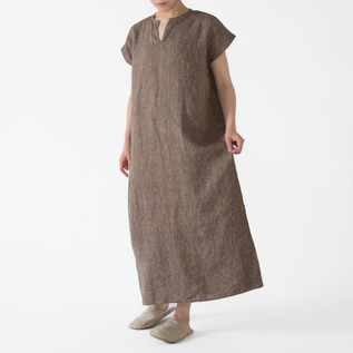 別注】リネンフレンチスリーブナイトシャツ／fog linen work（フォグ