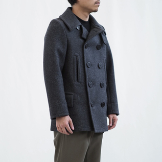 受発注】ブランケットコート GREY（ピーコート）※11月上旬発送予定