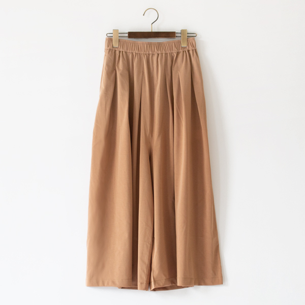 ライクアウーヴン ワイドキュロットパンツ(CAMEL)