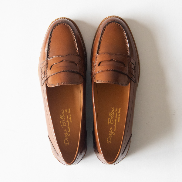 Bellini 1951 ベリーニ レザー ローファー 38 24cm ブラウン コインローファー Brown／DIEGO BELLINI（ディエゴベリーニ）｜愛着を