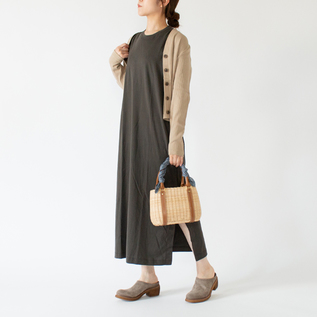 籐ミニトート 別注ステッチ／CANDRIA TOMMASO（カンドリア