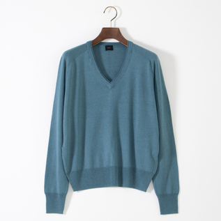 シルクカシミヤ Vネックニットプルオーバー／C.T.plage（シーティー